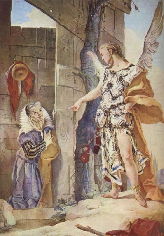 Giovanni Battista Tiepolo Sarch and the Archangel china oil painting image